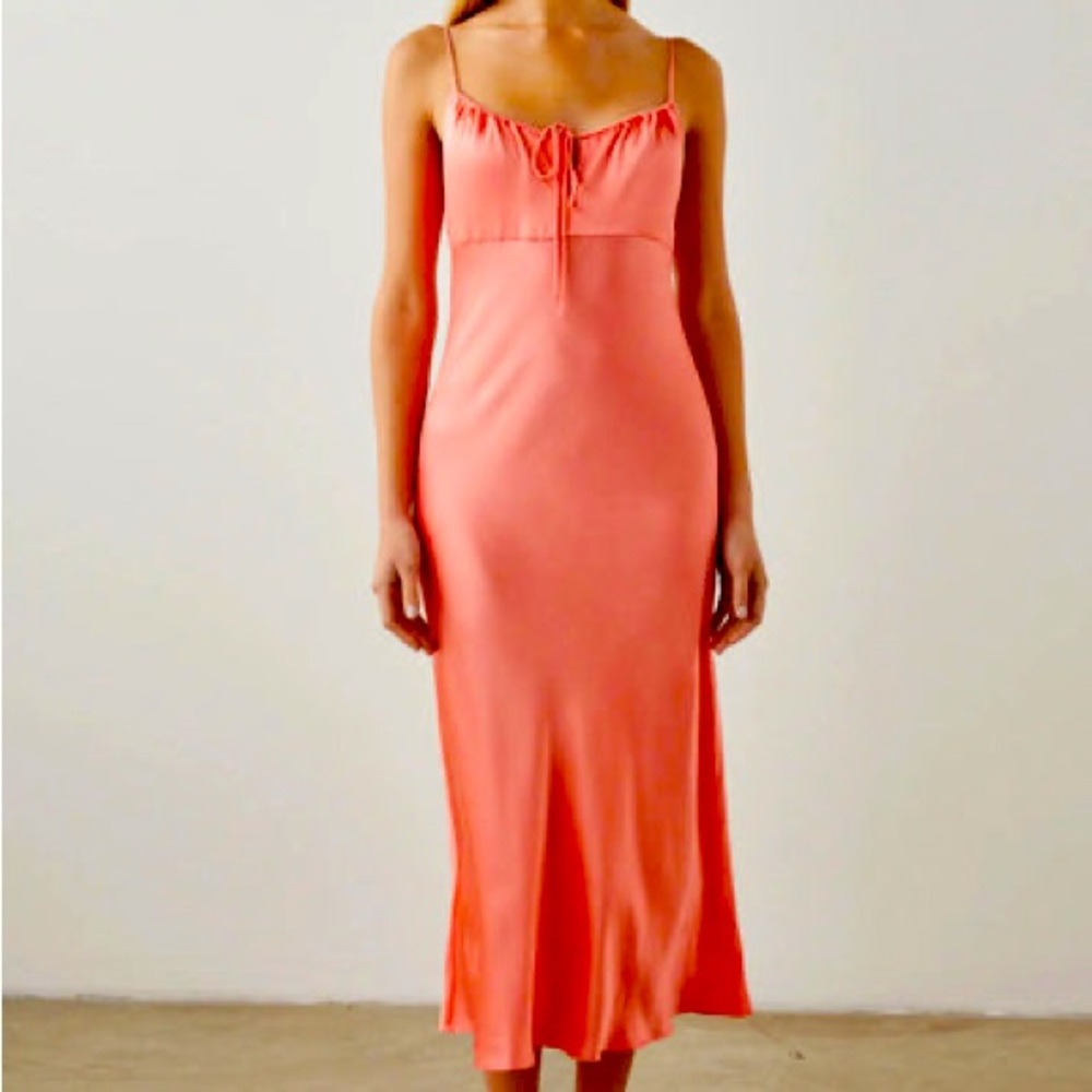 Small Laramie dress in coral. Fits beautifully and very nice feel